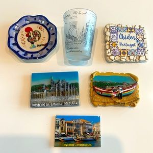 🇵🇹 Portugal Souvenir 5 magnets and Shot Glass 🇵🇹